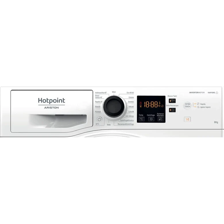 Hotpoint NF824WK IT lavatrice Caricamento frontale 8 kg 1200 Giri/min C Bianco