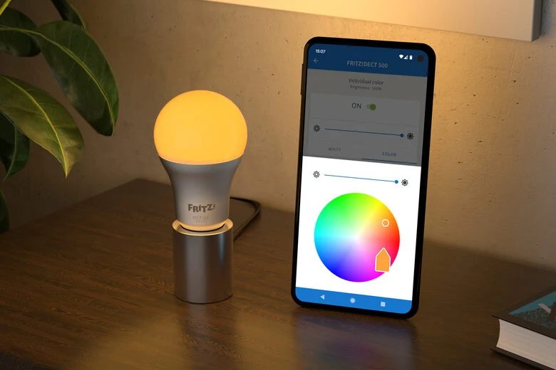 FRITZ!DECT DECT 500 Lampadina intelligente Argento, Bianco