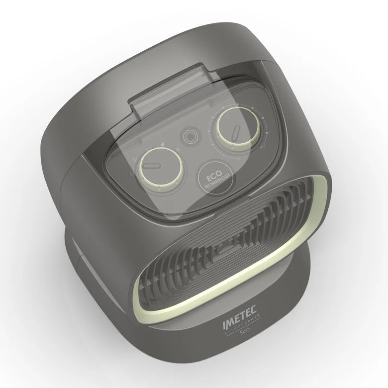 Imetec Silent Power Eco Interno Verde, Grigio 2100 W Riscaldatore ambiente elettrico con ventilatore