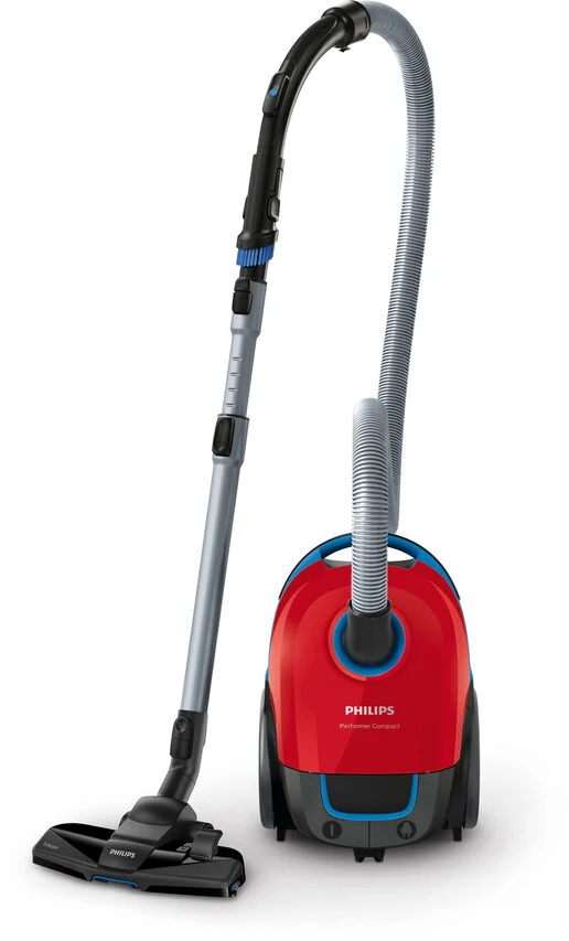 Philips Performer Compact Aspirapolvere con sacco, 900 W, cattura il 99,9% della polvere