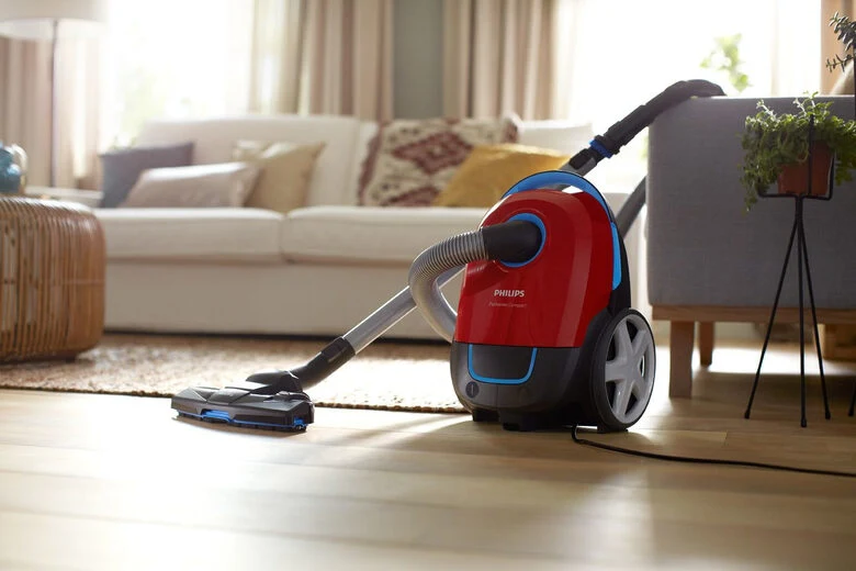 Philips Performer Compact Aspirapolvere con sacco, 900 W, cattura il 99,9% della polvere