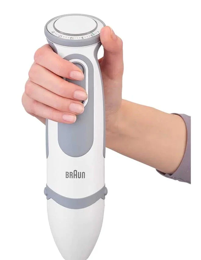 Braun MQ 5000 WH Soup Frullatore ad immersione 750 W Grigio, Bianco