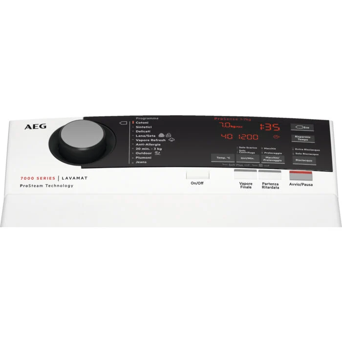 AEG L7TBE722 lavatrice Caricamento dall'alto 7 kg 1200 Giri/min E Bianco