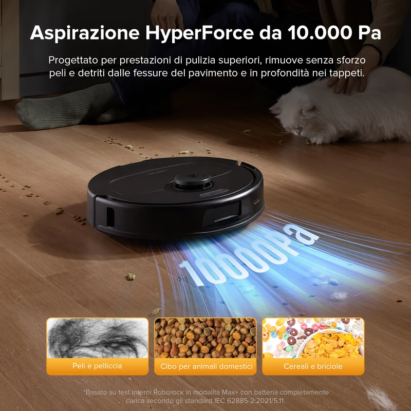 Roborock QV 35S Robot aspirapolvere con stazione multifunzionale