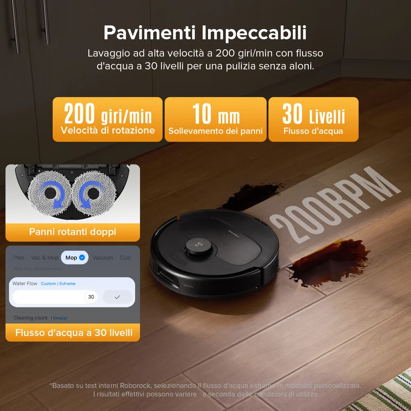 Roborock QV 35S Robot aspirapolvere con stazione multifunzionale