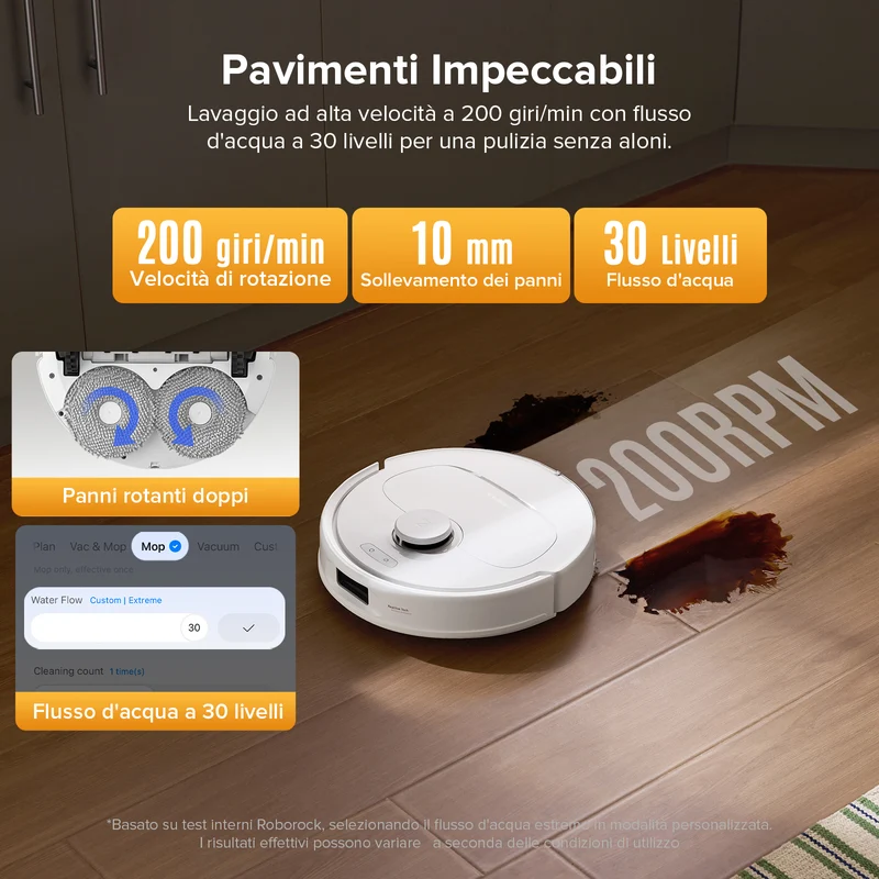 Roborock QV 35S Robot aspirapolvere con stazione multifunzionale