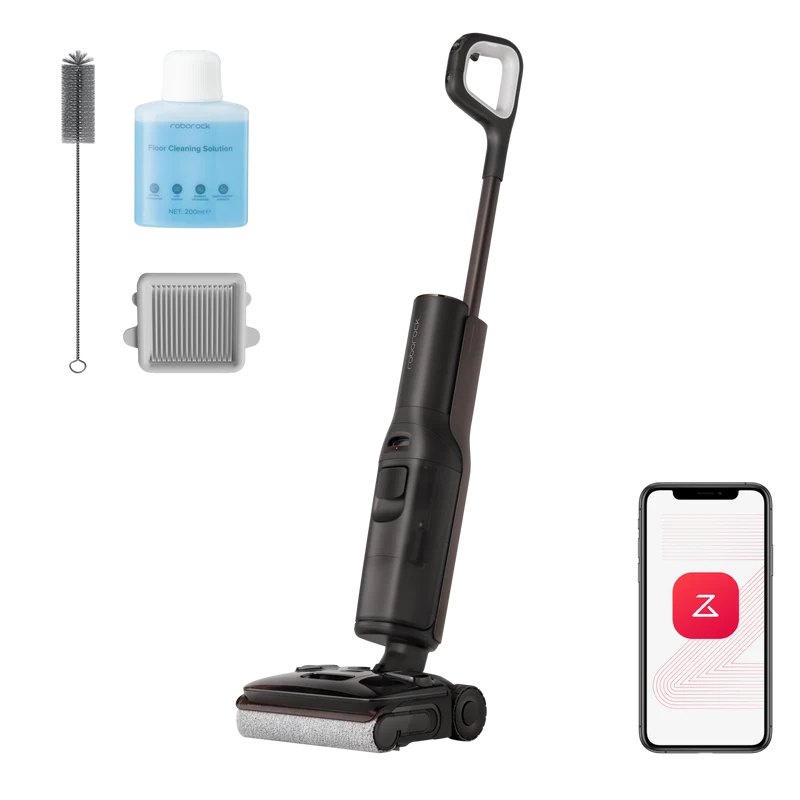 Aspirapolvere per umido e secco Roborock F25 Pro Turbo con la funzione di pulizia profonda con singolo tocco HyperScrub