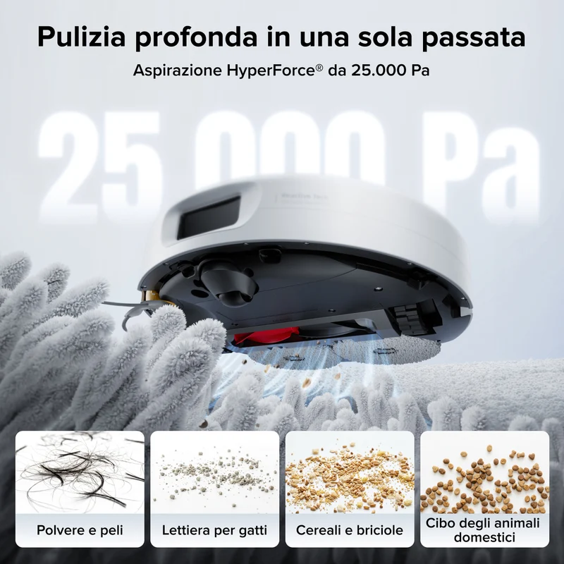 Robot aspirapolvere Roborock Qrevo 2 Pro Set con rimozione automatica dei panni