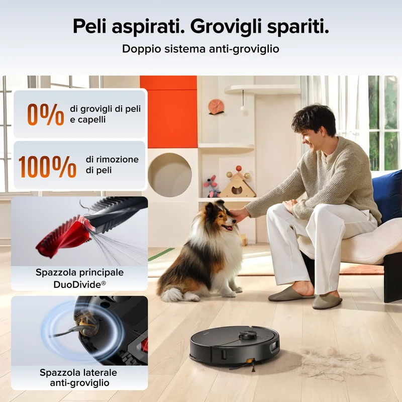 Robot aspirapolvere Roborock Qrevo 2 Pro Set con rimozione automatica dei panni