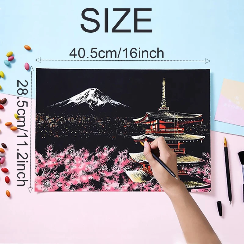 City Scratch Art Kit