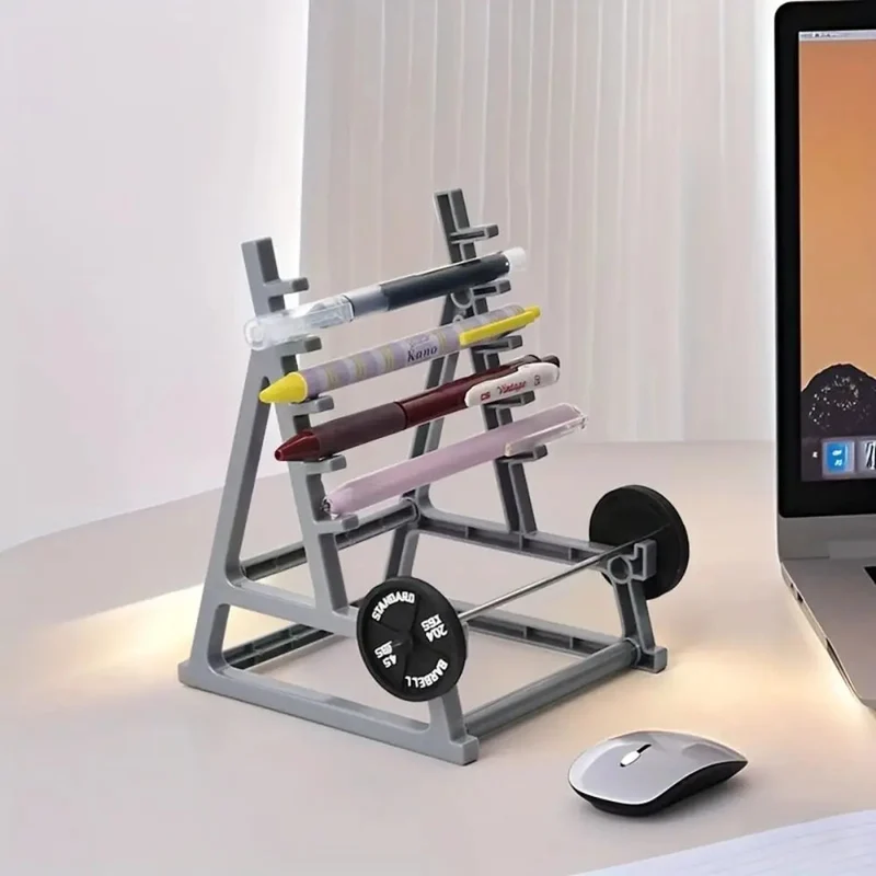 Barbell Desk Pen Holder
