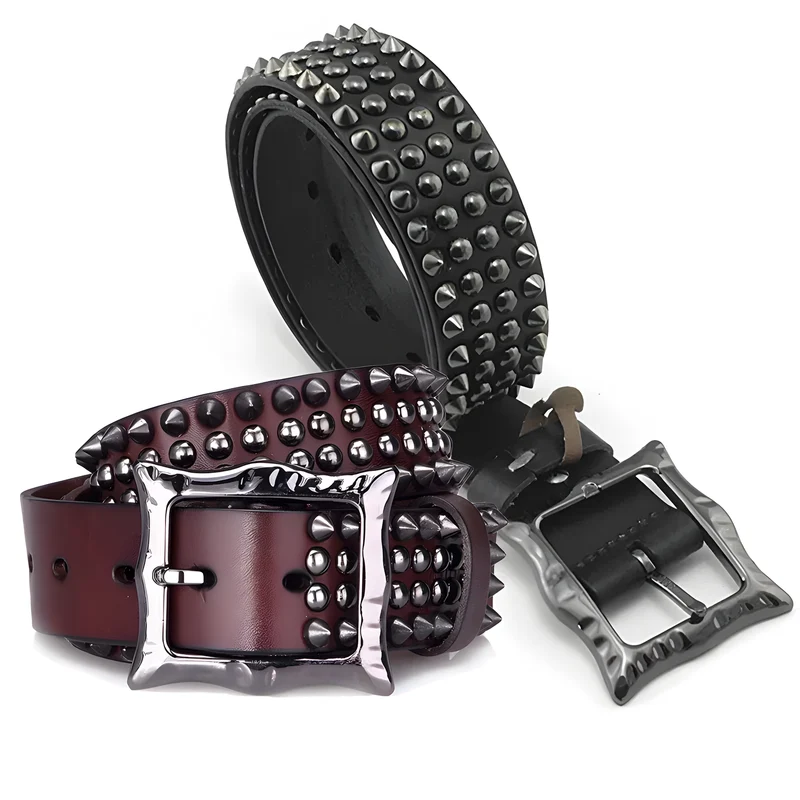 Studded Leather Belt