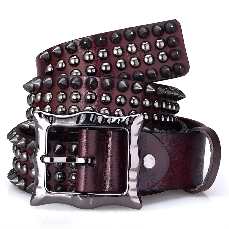 Studded Leather Belt