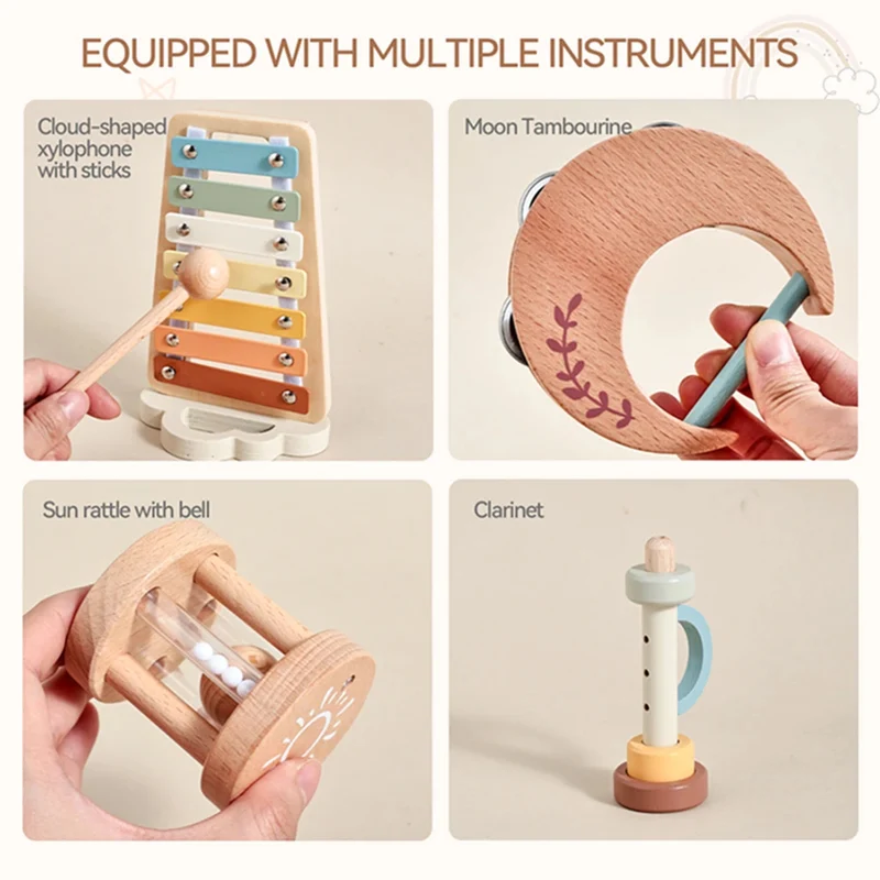 Wooden Baby Music Toy Set