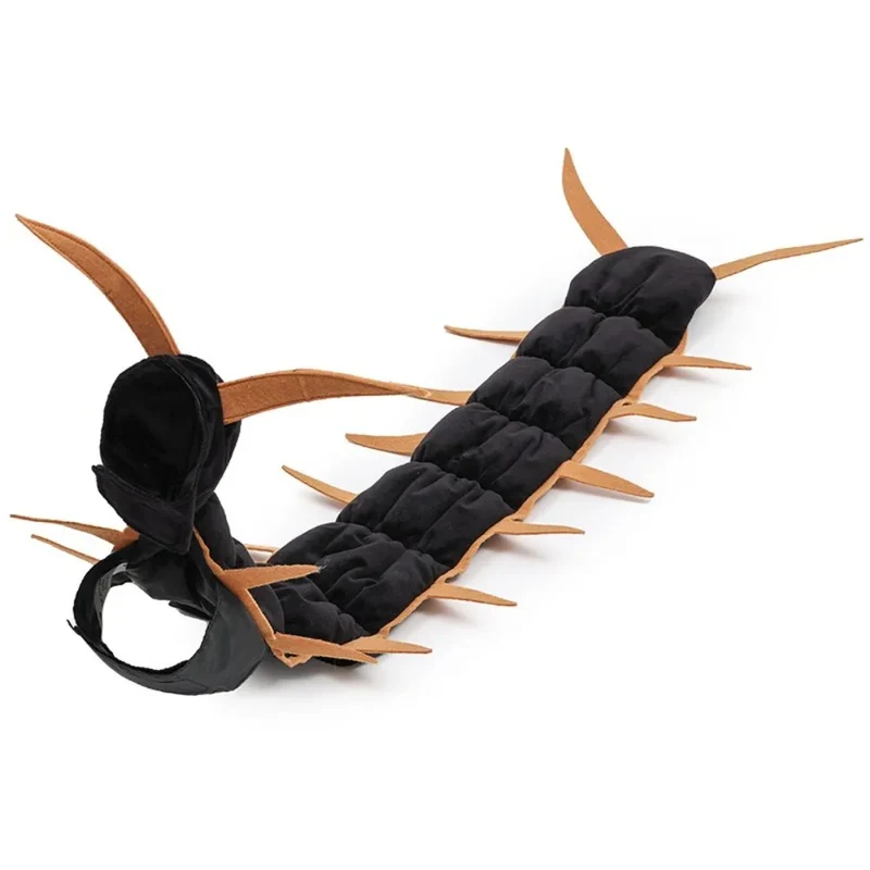 Fluffy Halloween Centipede Cat Costume