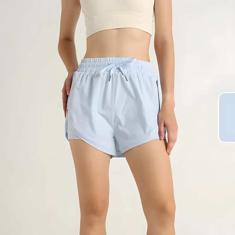 High Waist Three Quarter Workout Shorts