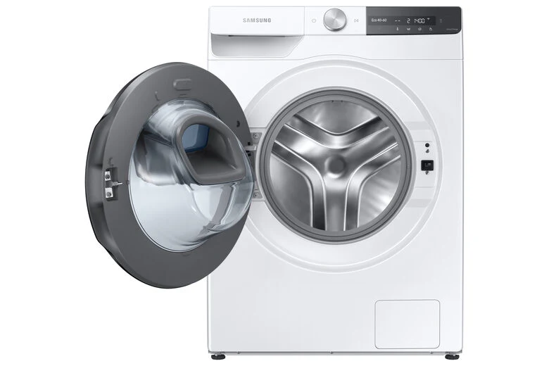 Samsung WW90T754DBT Lavatrice 9kg UltraWash Ai Control Libera installazione Caricamento frontale 1400 Giri/min Nero, Bianco A