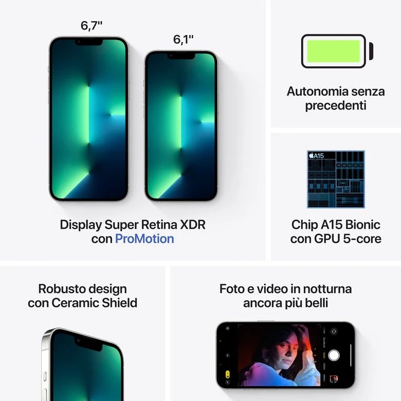 Apple iPhone 13 Pro Max 1TB Argento