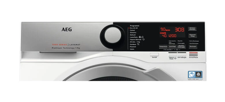AEG L7FEE94SX lavatrice Caricamento frontale 9 kg 1400 Giri/min A Argento