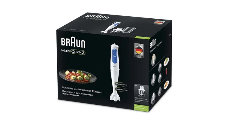 Braun MQ 3020 0,35 L Frullatore da tavolo 700 W Blu, Bianco