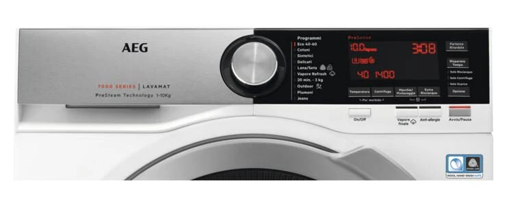 AEG L7FEC14SX lavatrice Caricamento frontale 10 kg 1400 Giri/min A Bianco