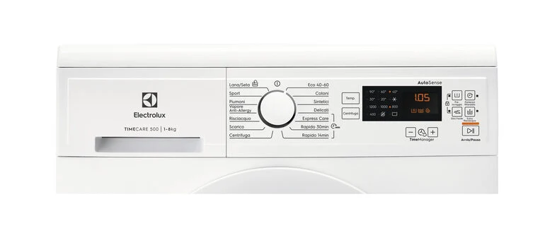 Electrolux EW2F5820WG lavatrice Caricamento frontale 8 kg 1151 Giri/min B Bianco