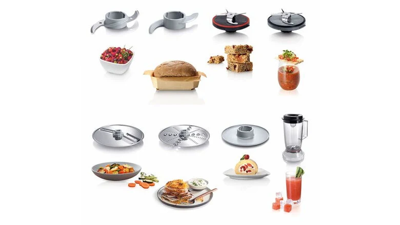 Bosch MCM3501M robot da cucina 800 W 2,3 L Nero, Acciaio inossidabile