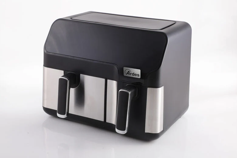 Ardes ARFRYA03D friggitrice Doppia 9 L Indipendente Friggitrice ad aria calda Nero, Acciaio inossidabile