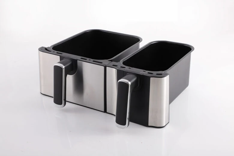 Ardes ARFRYA03D friggitrice Doppia 9 L Indipendente Friggitrice ad aria calda Nero, Acciaio inossidabile