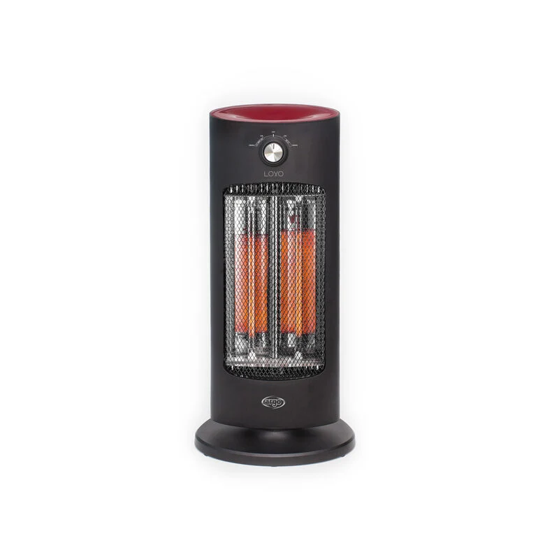 Argoclima 191070203 stufetta elettrica Interno Nero, Rosso 800 W Riscaldatore di ambienti elettrico al quarzo