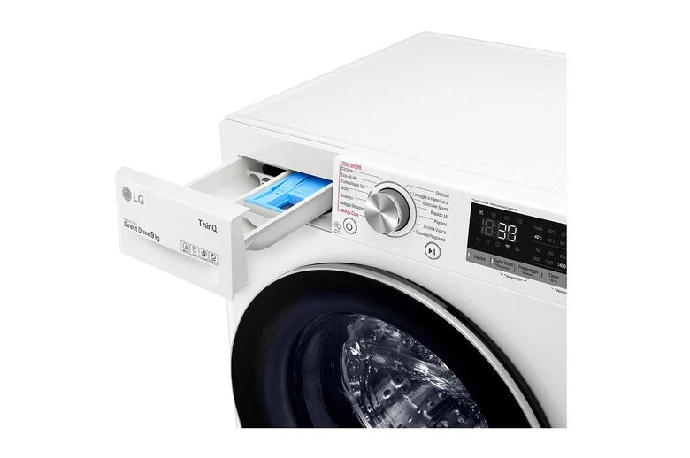 LG F4WV709S1E Lavatrice Intelligente AIDD 9kg Vapore TurboWash 360 1400 Giri/min Carica frontale Classe A