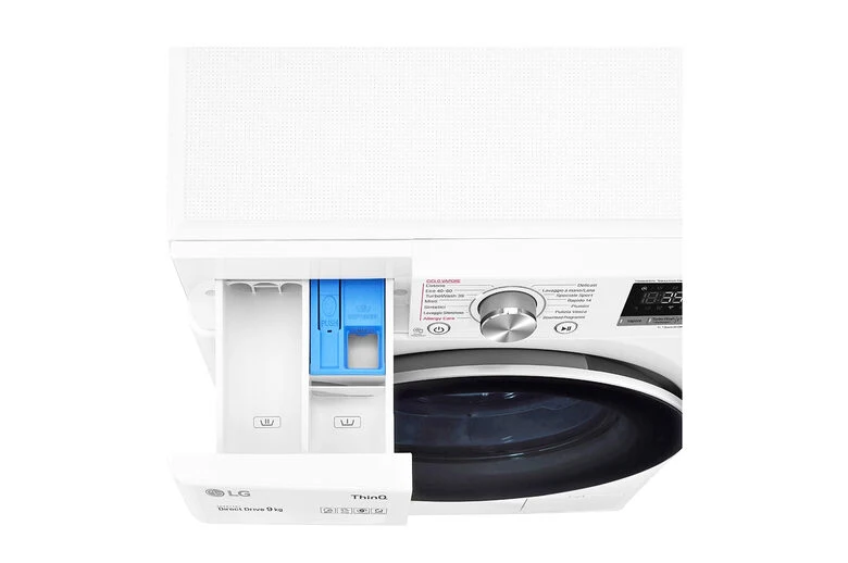 LG F4WV709S1E Lavatrice Intelligente AIDD 9kg Vapore TurboWash 360 1400 Giri/min Carica frontale Classe A