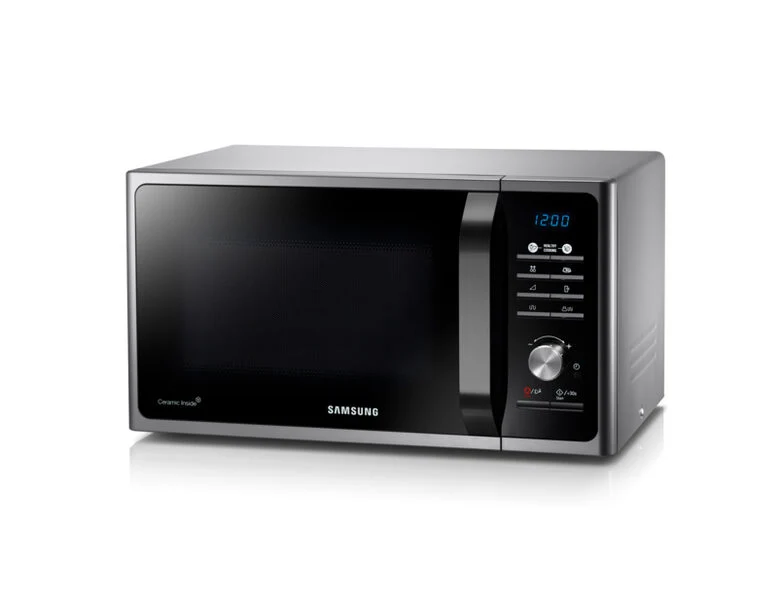 Samsung MG23F301TCS forno a microonde Superficie piana Microonde con grill 23 L 800 W Nero, Argento
