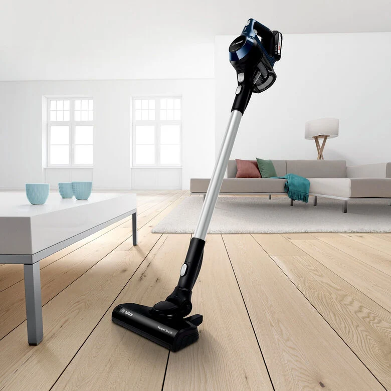 Bosch Serie 6 BBS611PCK aspirapolvere senza filo Blu, Argento Senza sacchetto