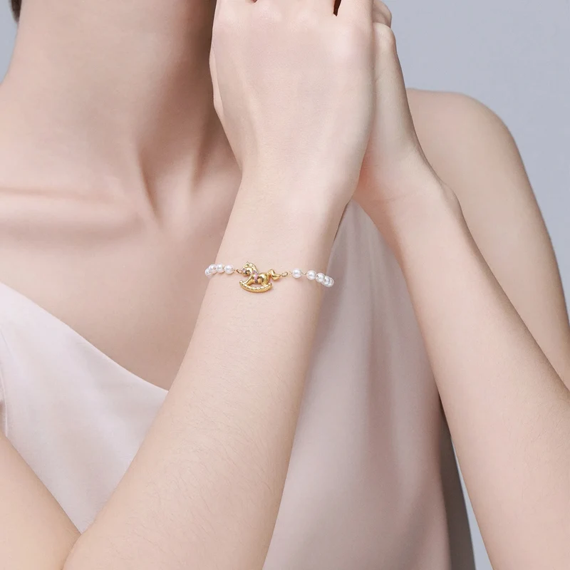Pearl Charm Bracelet