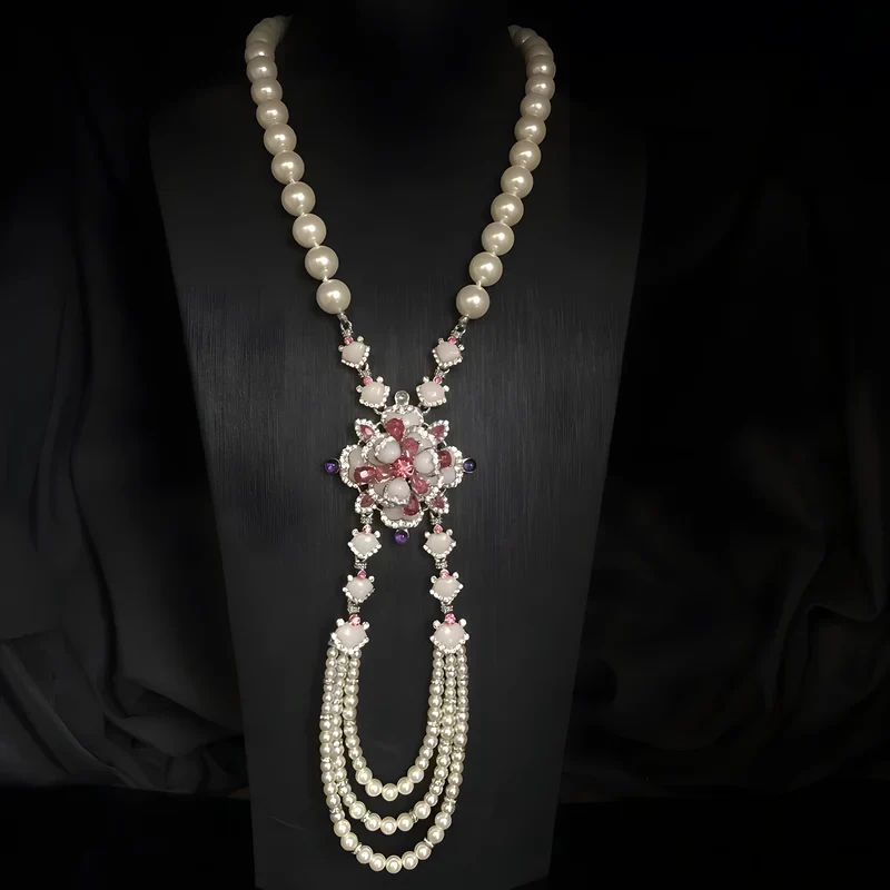 Floral Tassel Jewelry Set