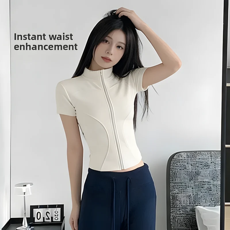 Zipper Cycling Top