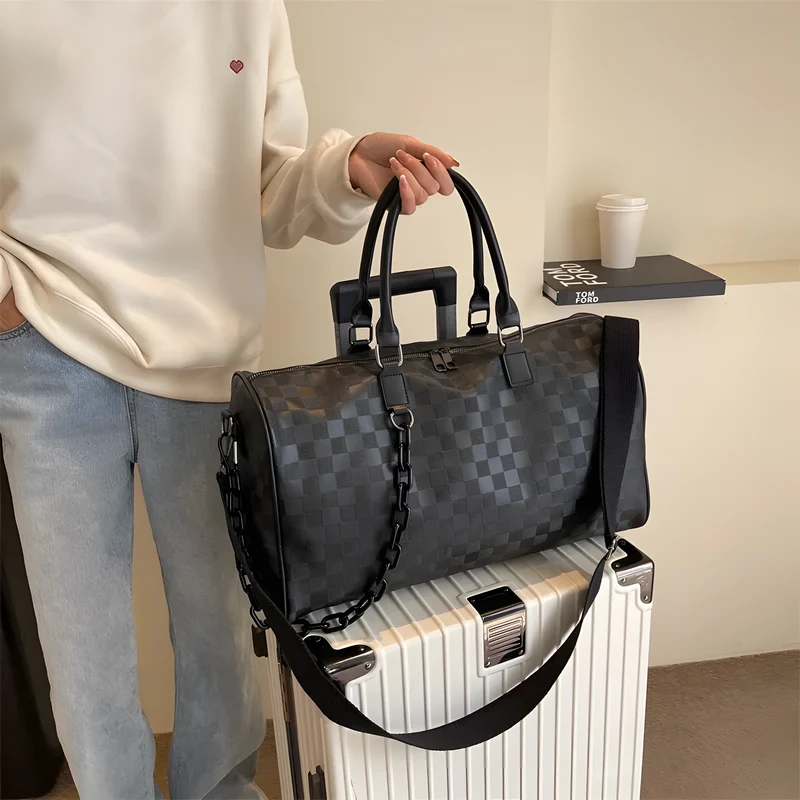 Plaid Travel Duffel