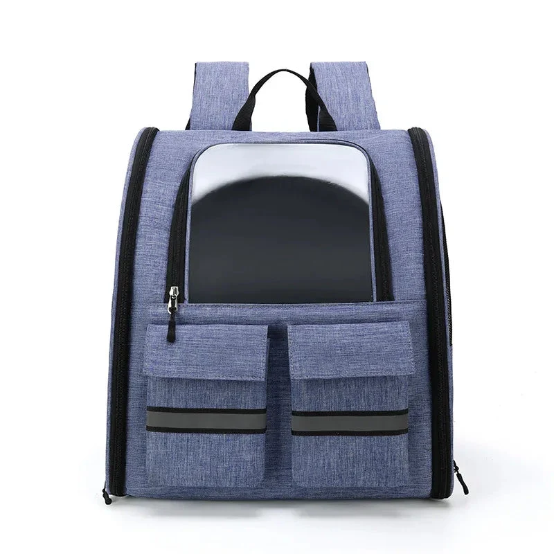 Double Shoulder Pull Rod Breathable Foldable Pet Cat Dog Bag Backpack