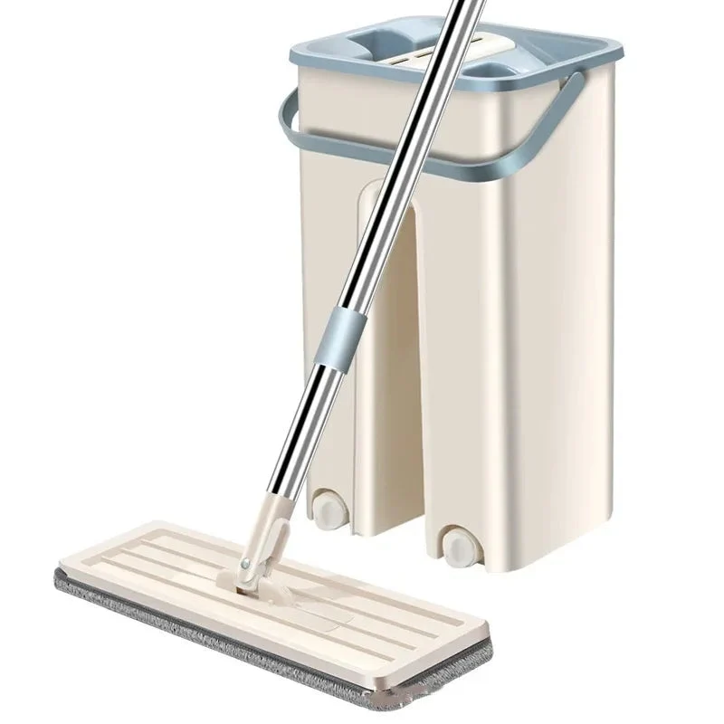Household Wet And Dry Use Hand-Free Flat Mop