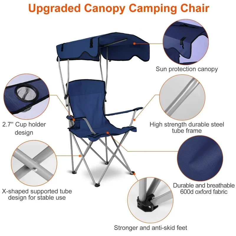 Camping Chair with Canopy