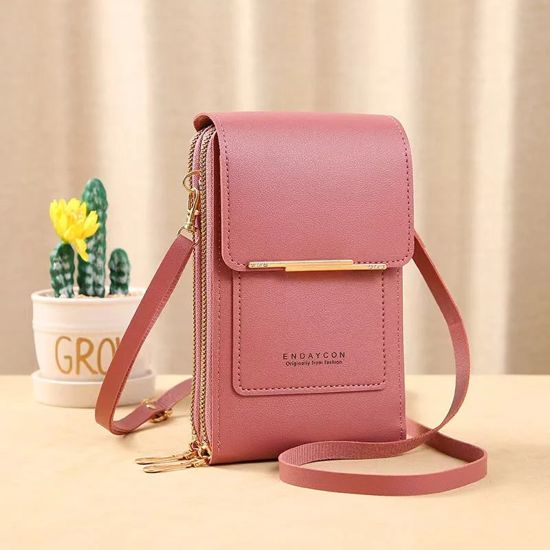 Small Bag for Females with Transparent Touch Screen Area