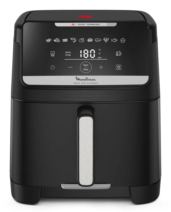 Moulinex EZ8428 Easy Fry Silence 7L, Friggitrice ad aria, Silenziosa, Frontale Rimovibile