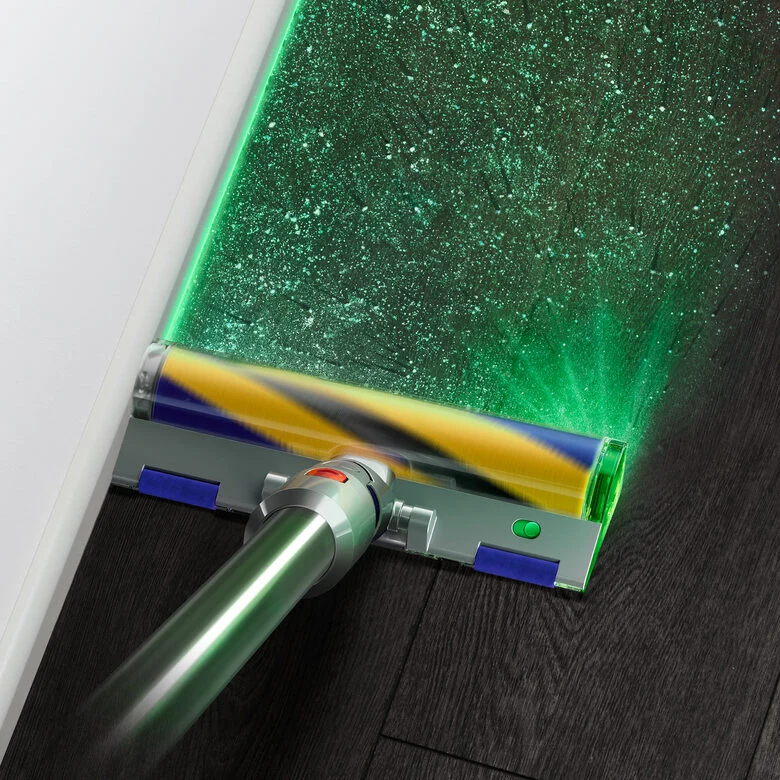 Dyson V15 Detect Absolute Nichel, Acciaio inossidabile, Giallo Senza sacchetto