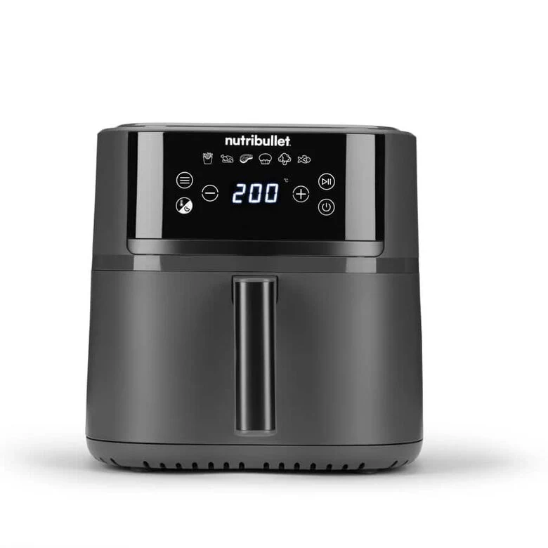 NutriBullet NBA0611DG friggitrice Singolo 6 L Indipendente 1700 W Friggitrice ad aria calda Grigio