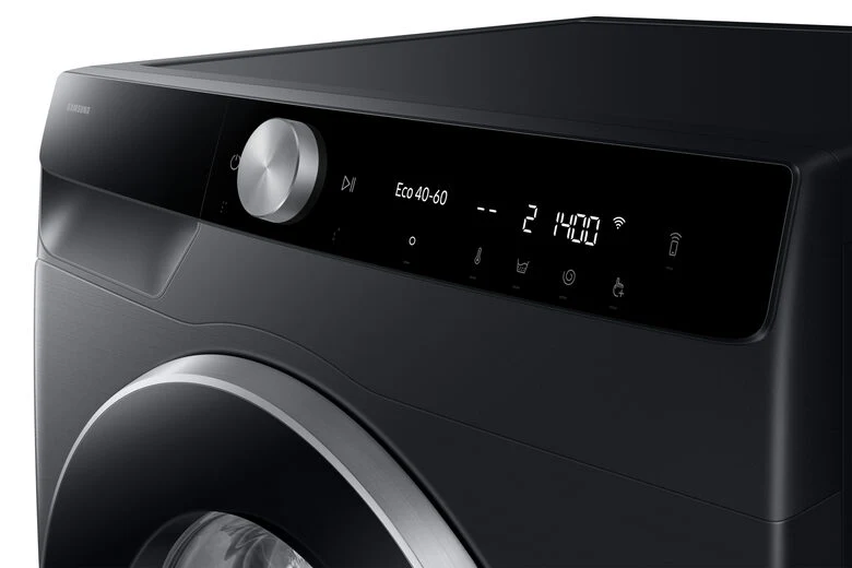 Samsung WW10FG6U94LBU3 Lavatrice A Libera Installazione 10 Kg, AI Control Ecodosatore, 1351 Giri, Classe A, Nero