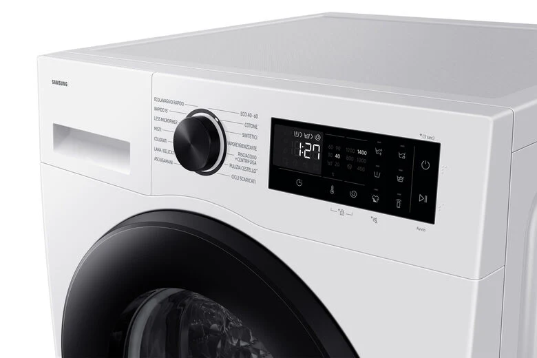 Samsung WW10FG5U34AEET Lavatrice Crystal Clean A Libera Installazione 10 Kg, 1351 Giri, Classe A, Bianco