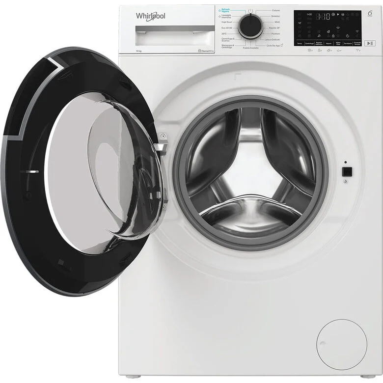 Whirlpool WAM 09WB IT Lavatrice Smart A Libera Installazione 10 Kg, 1400 Giri, Classe A, Bianco, Wi-fi
