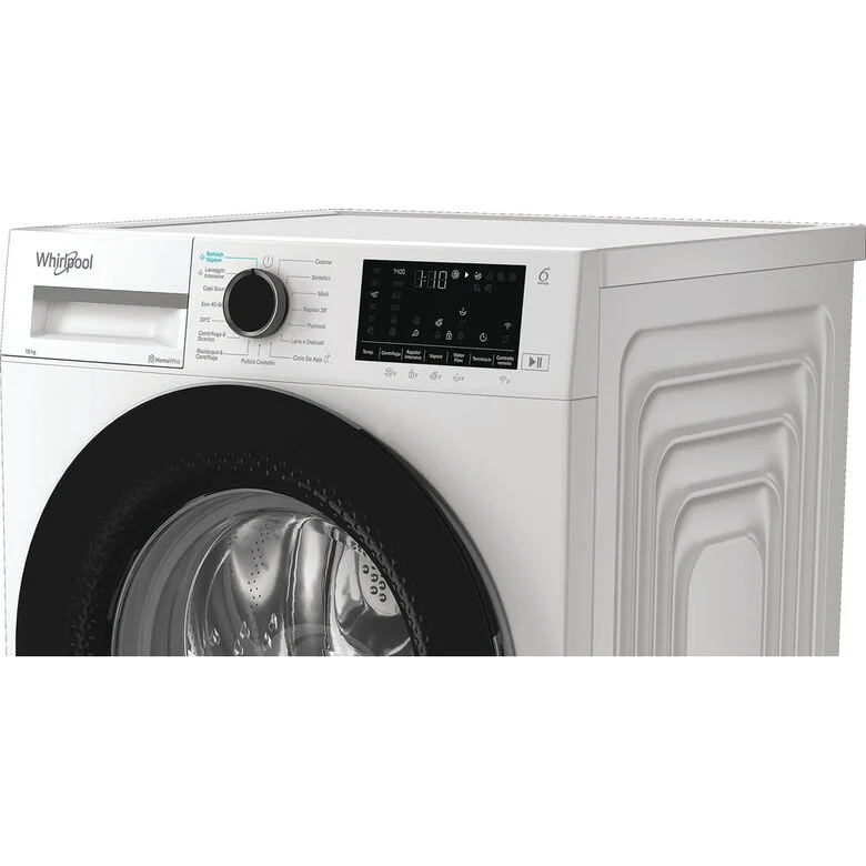 Whirlpool WAM 09WB IT Lavatrice Smart A Libera Installazione 10 Kg, 1400 Giri, Classe A, Bianco, Wi-fi