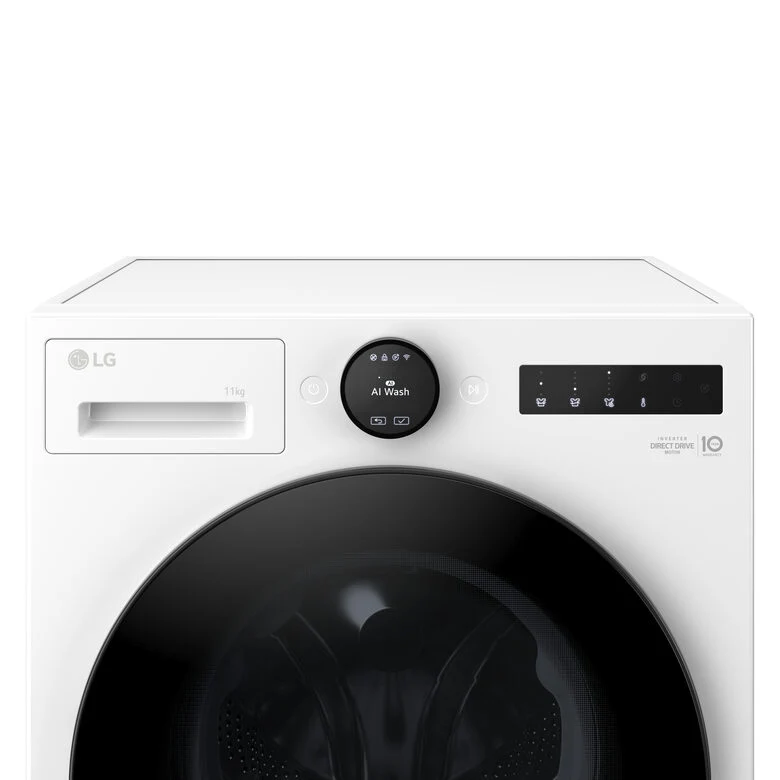 LG F4X7011TWB Serie X7 Lavatrice Smart A Libera Installazione 11 Kg, AI DD™, 1400 Giri, Display Easy Circle, Wi-fi, AI Wash, Turbowash, Classe A-40%, Bianco
